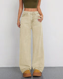 Flvsun-Wide Leg Jeans for Women Casual High Waist Baggy Jeans Denim Pants