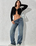 Flvsun-Women's Fashionable Denim Jeans, Suitable For Summer