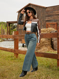 Flvsun-Women High Waist Baggy Jeans Vintage Wide Leg Jeans Loose Boyfriend Jeans Denim Pants Y2K