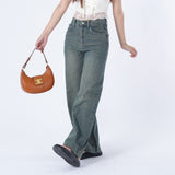 Flvsun-Women High Waist Baggy Jeans Vintage Wide Leg Jeans Loose Boyfriend Jeans Denim Pants Y2K