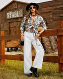 Flvsun-Wide Leg Jeans for Women Casual High Waist Baggy Jeans Denim Pants