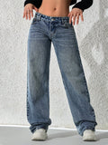 Flvsun-Women's Fashionable Denim Jeans, Suitable For Summer