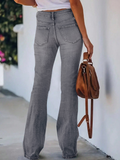 Flvsun-Women'S High-Waisted Wide-Leg Flared Jeans