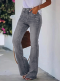 Flvsun-Women'S High-Waisted Wide-Leg Flared Jeans