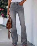 Flvsun-Women'S High-Waisted Wide-Leg Flared Jeans