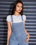 Flvsun-Womens Overalls Denim Straight Wide Leg Jeans Denim Overalls with Adjustable Straps