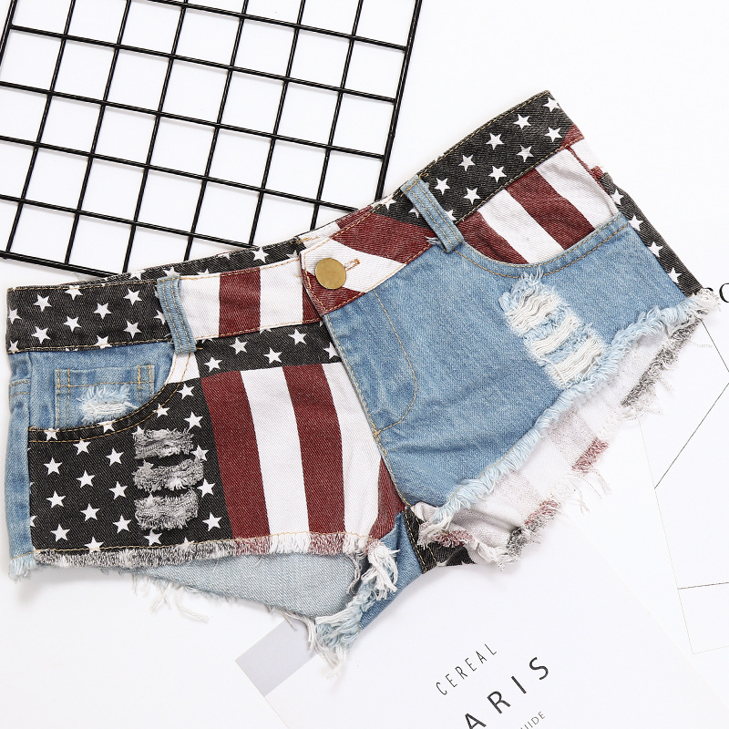 Flvsun-2025 New Summer Women's Low-Rise Jeans & Denim Shorts – Sexy Hot Pants, Clubwear, Ripped Jeans