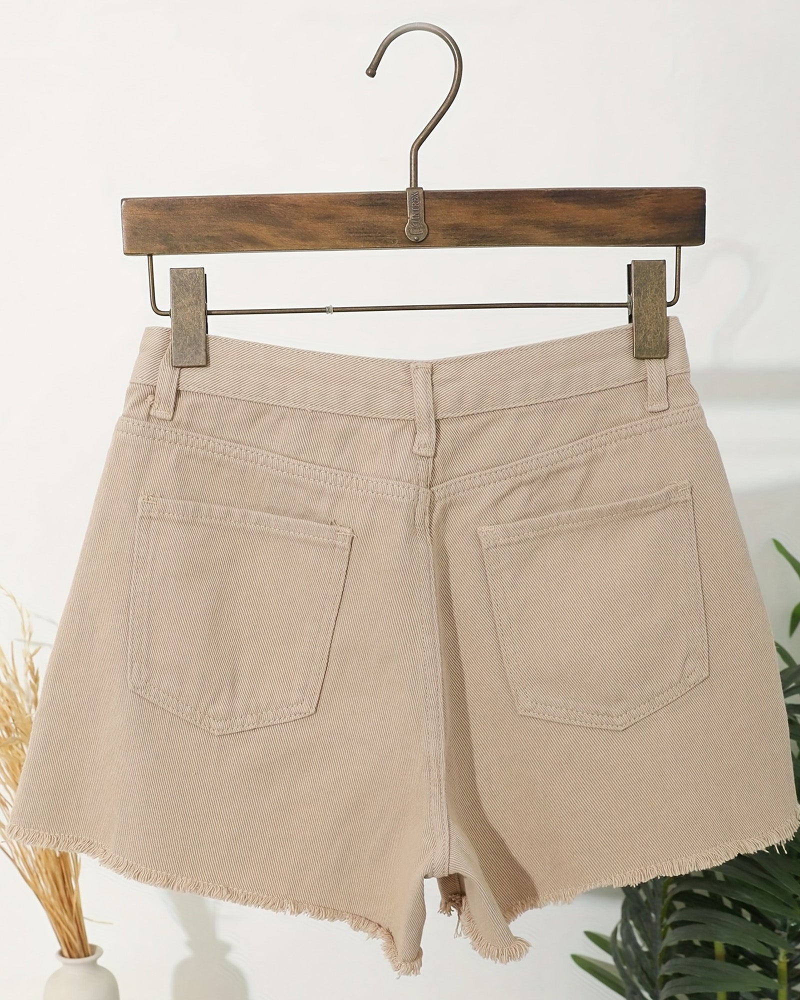 Flvsun-Women's High Waisted Denim Skirt Shorts, Vintage Style, Side Split