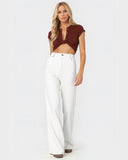 Flvsun-Wide Leg Jeans for Women Casual High Waist Baggy Jeans Denim Pants