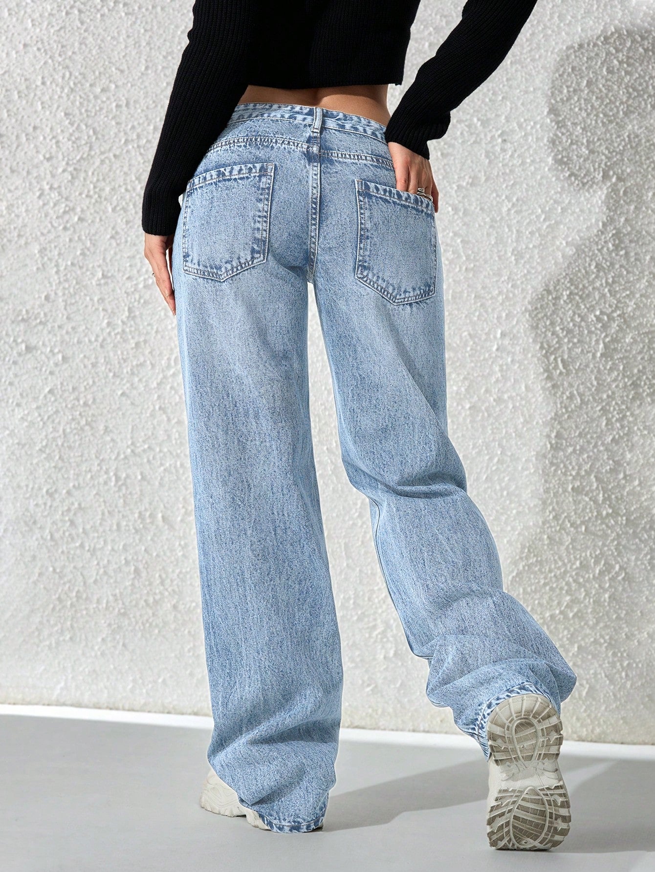 Flvsun-Women's Fashionable Denim Jeans, Suitable For Summer
