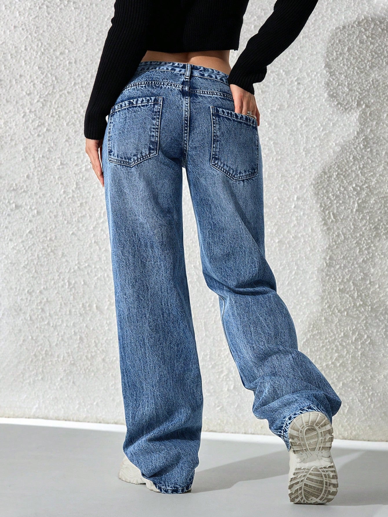 Flvsun-Women's Fashionable Denim Jeans, Suitable For Summer