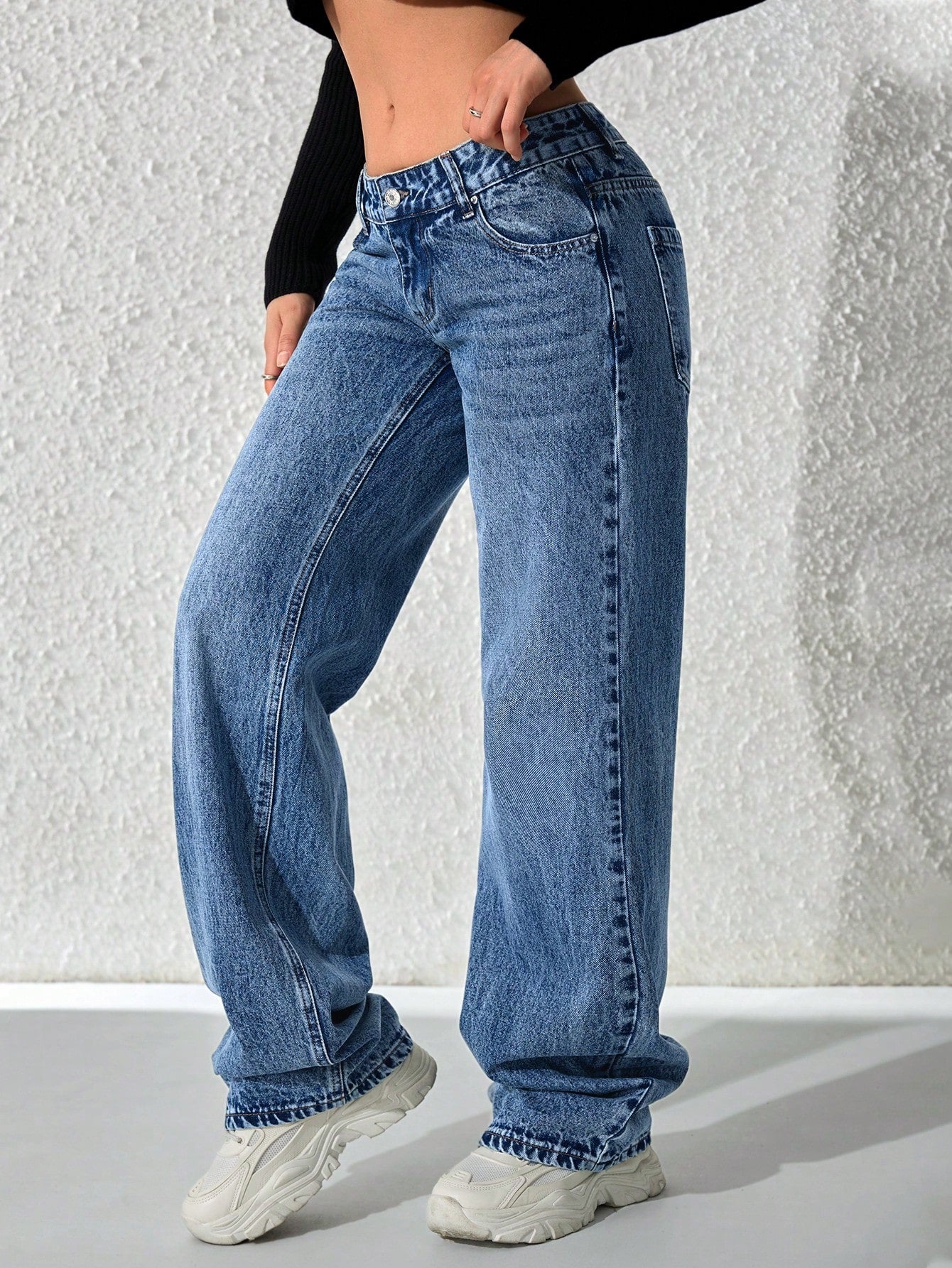 Flvsun-Women's Fashionable Denim Jeans, Suitable For Summer