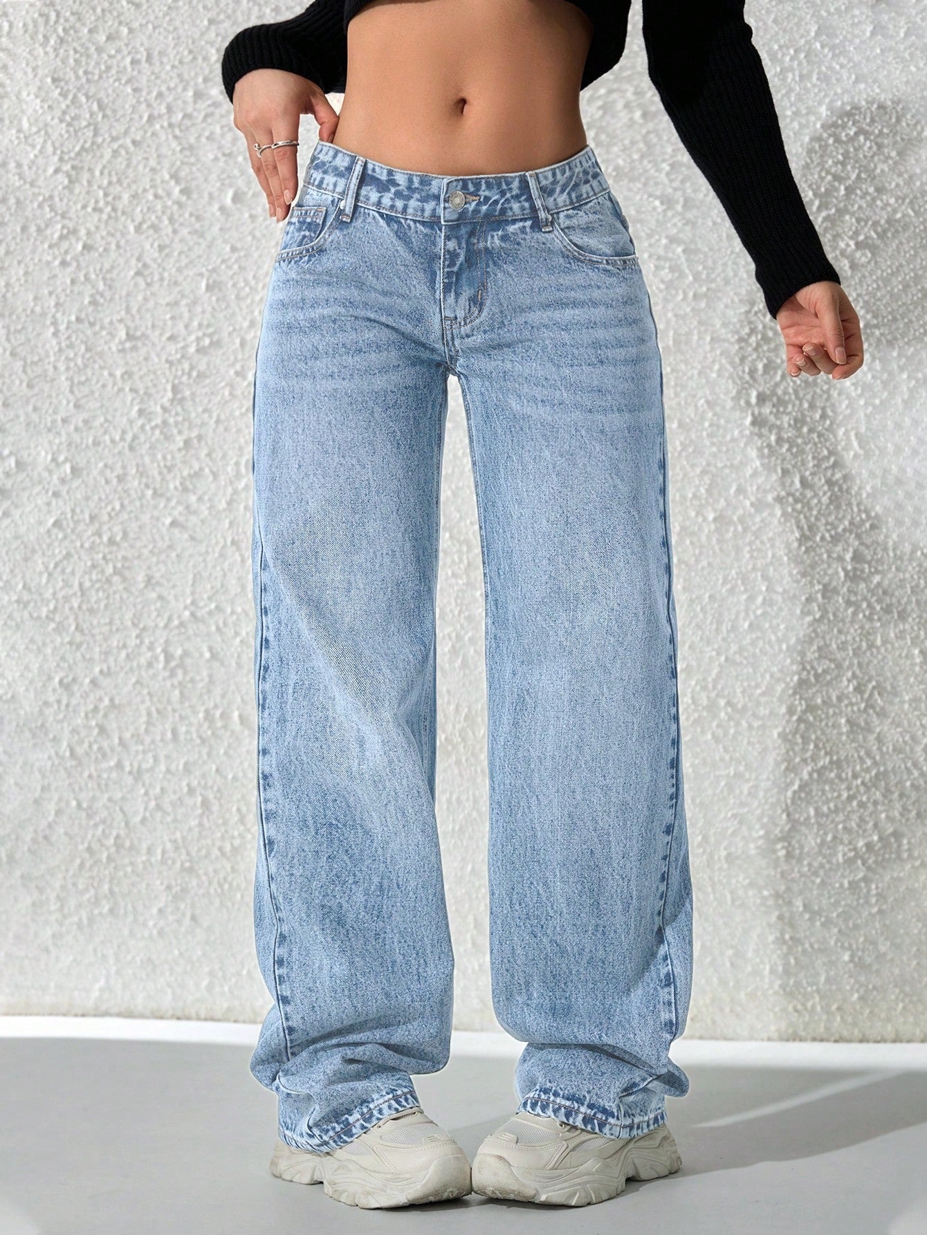 Flvsun-Women's Fashionable Denim Jeans, Suitable For Summer