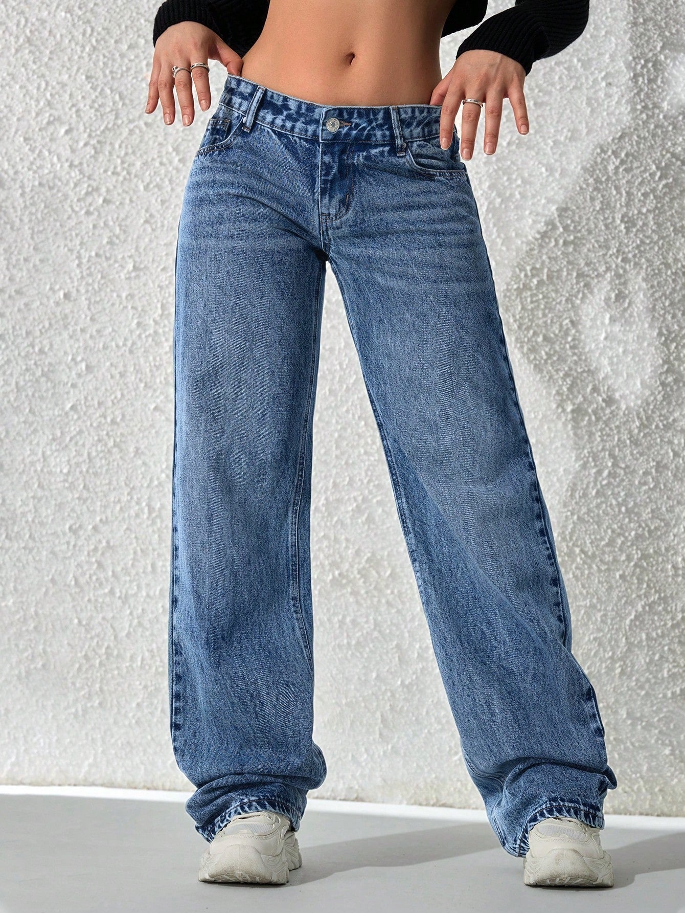 Flvsun-Women's Fashionable Denim Jeans, Suitable For Summer