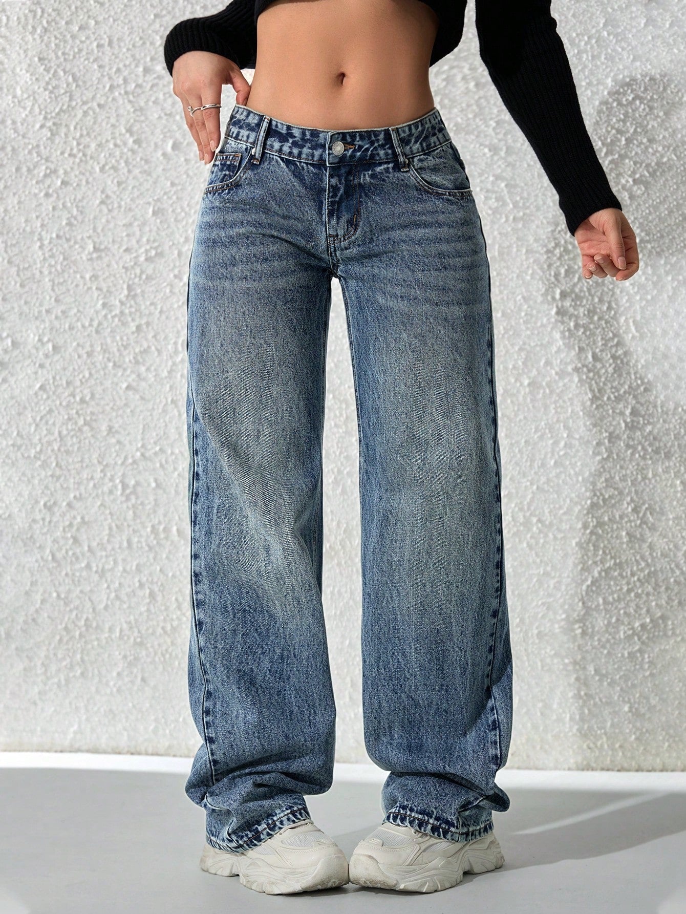 Flvsun-Women's Fashionable Denim Jeans, Suitable For Summer