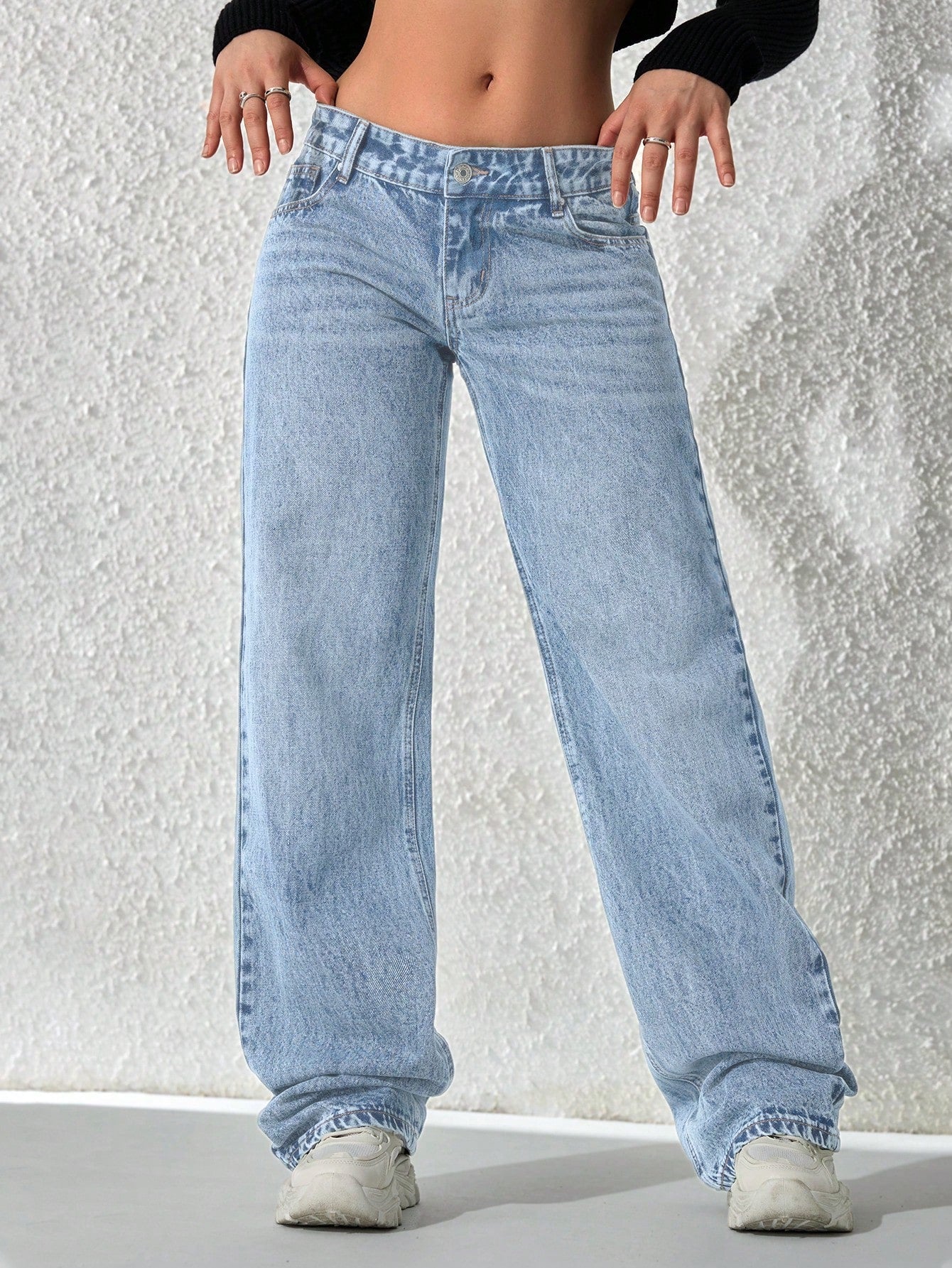 Flvsun-Women's Fashionable Denim Jeans, Suitable For Summer