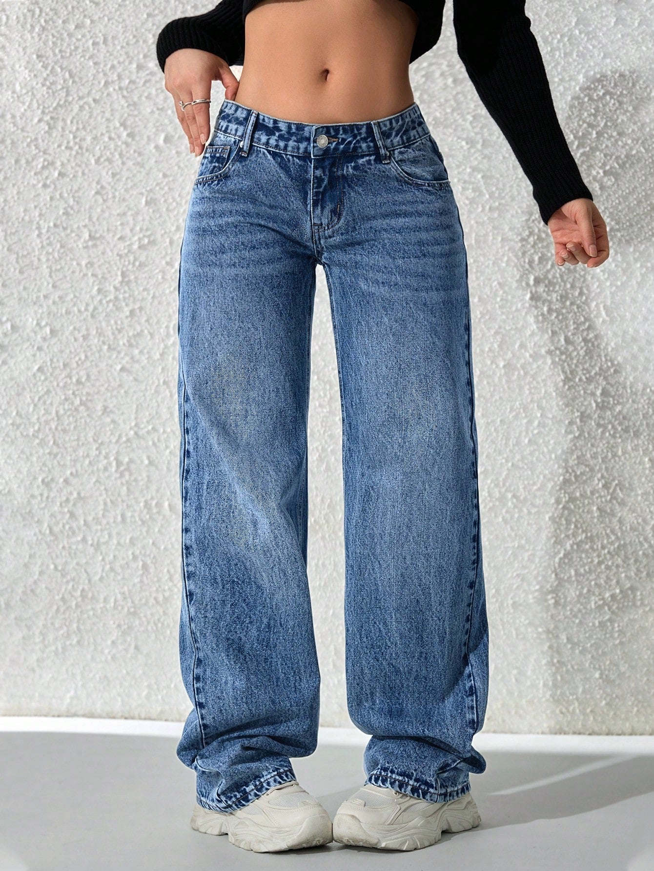 Flvsun-Women's Fashionable Denim Jeans, Suitable For Summer