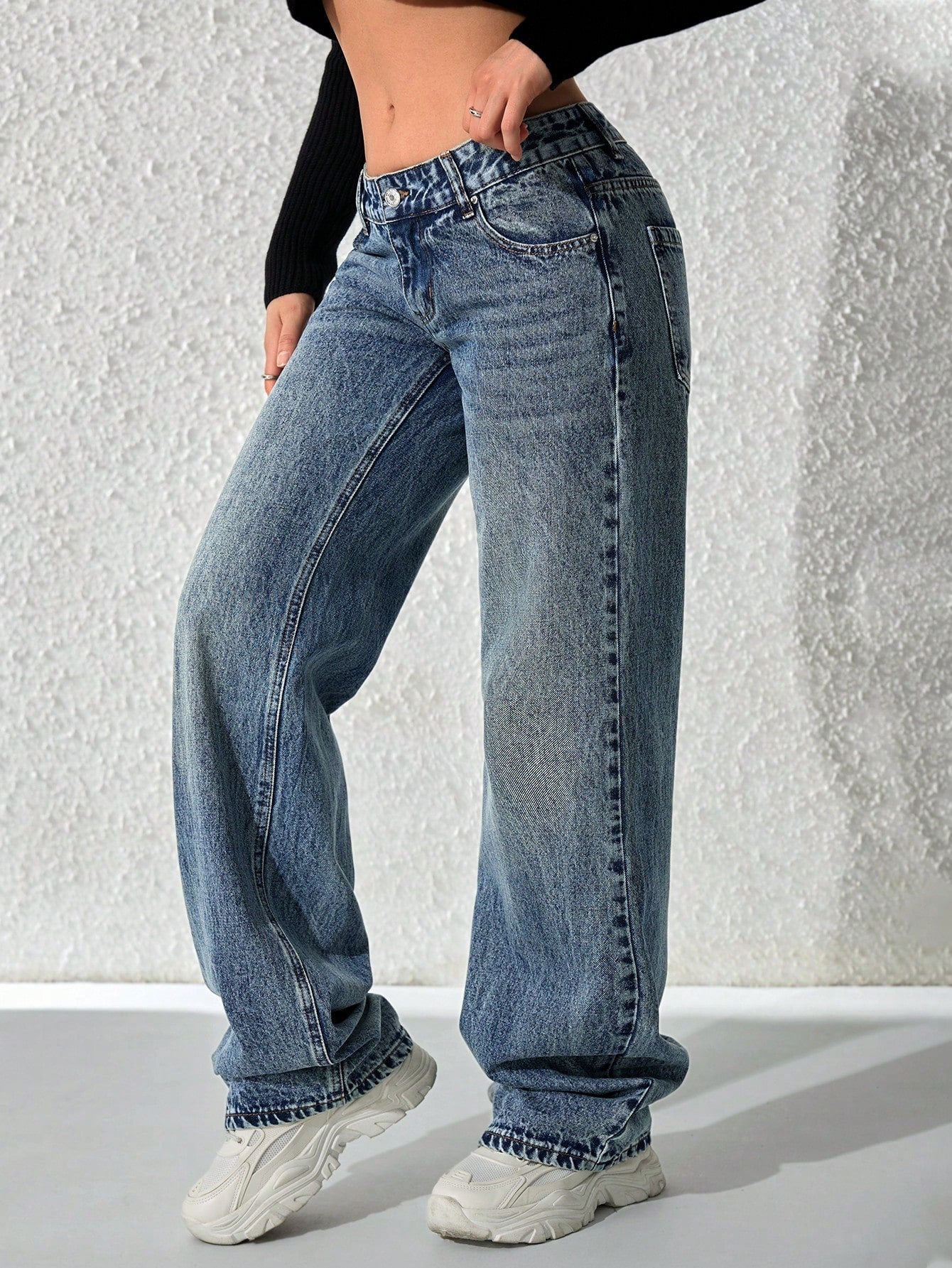 Flvsun-Women's Fashionable Denim Jeans, Suitable For Summer