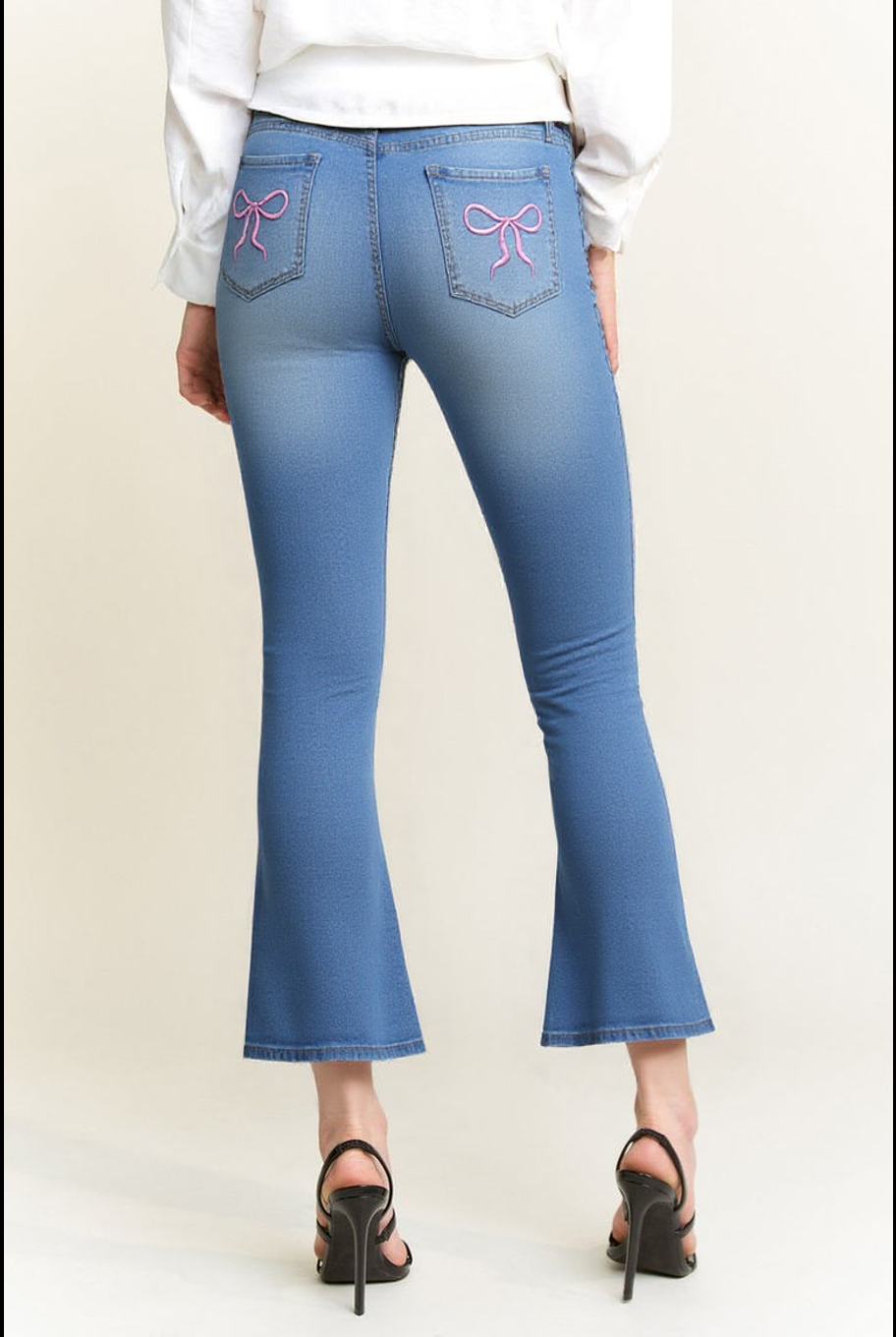 Flvsun-Plus Size High-Waisted Flare Jeans - Vintage Stretch Denim, Slim-Fit Casual Goddess Pants that Lift & Lengthen