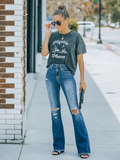 Flvsun-Women'S Jeans 2025 High Waist Stretch Slightly Flared Jeans Women'S Trousers