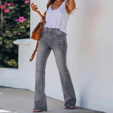 Flvsun-Women'S High-Waisted Wide-Leg Flared Jeans