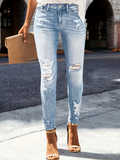 Flvsun-Women's Jeans Women's High Elastic Slim Fit Casual All-Matching Comfortable Jeans