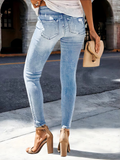 Flvsun-Women's Jeans Women's High Elastic Slim Fit Casual All-Matching Comfortable Jeans
