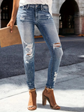 Flvsun-Women's Jeans Women's High Elastic Slim Fit Casual All-Matching Comfortable Jeans