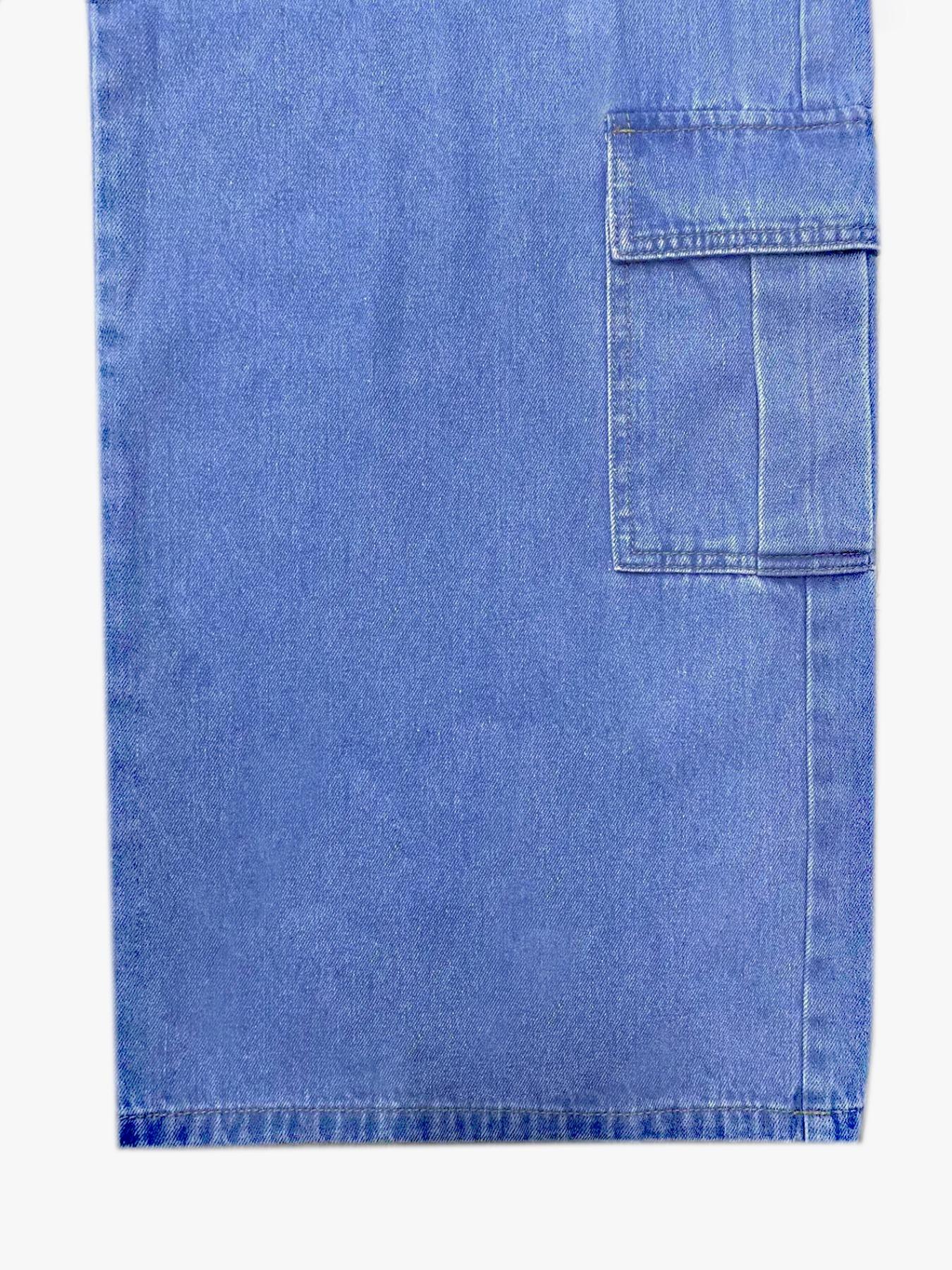 Flvsun-Plus Size Women's High-Waisted Cargo Pants: Elasticized Back Waistband, Straight Leg with Slant Pockets | Street & Casual Style