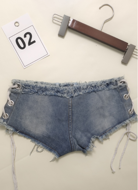 Flvsun-2025 New Summer Women's Low-Rise Denim Shorts - Sexy Hotpants